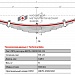 Передний подкоренной рессорный лист №2 Прицеп 2ПТС-4 модель 887Б